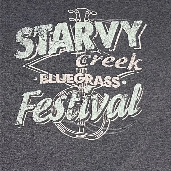 Jerzees Size M NuBlend Crewneck Starvy Creek Bluegrass Festival Sweatshirt - Picture 2 of 5
